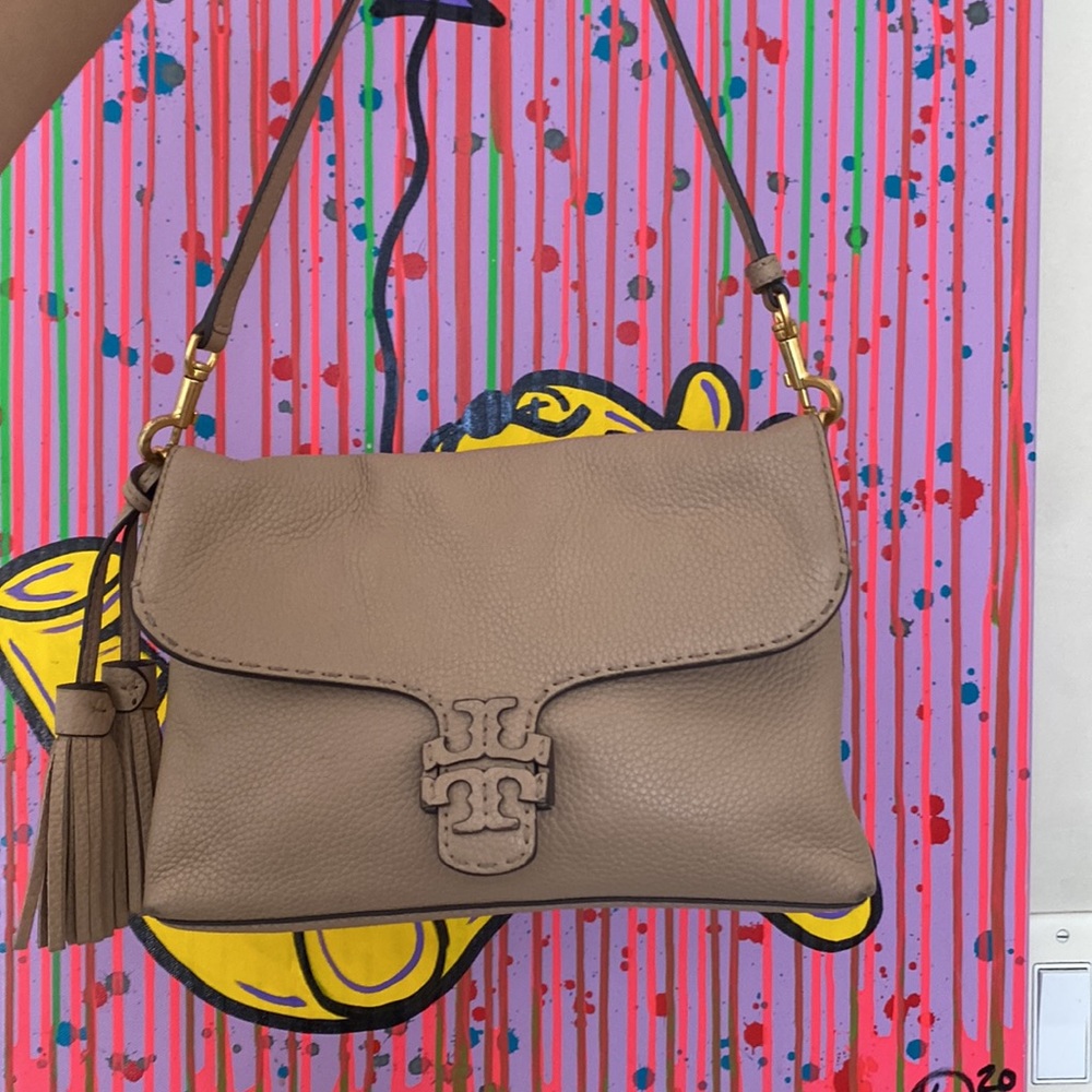 Nude tory burch bag